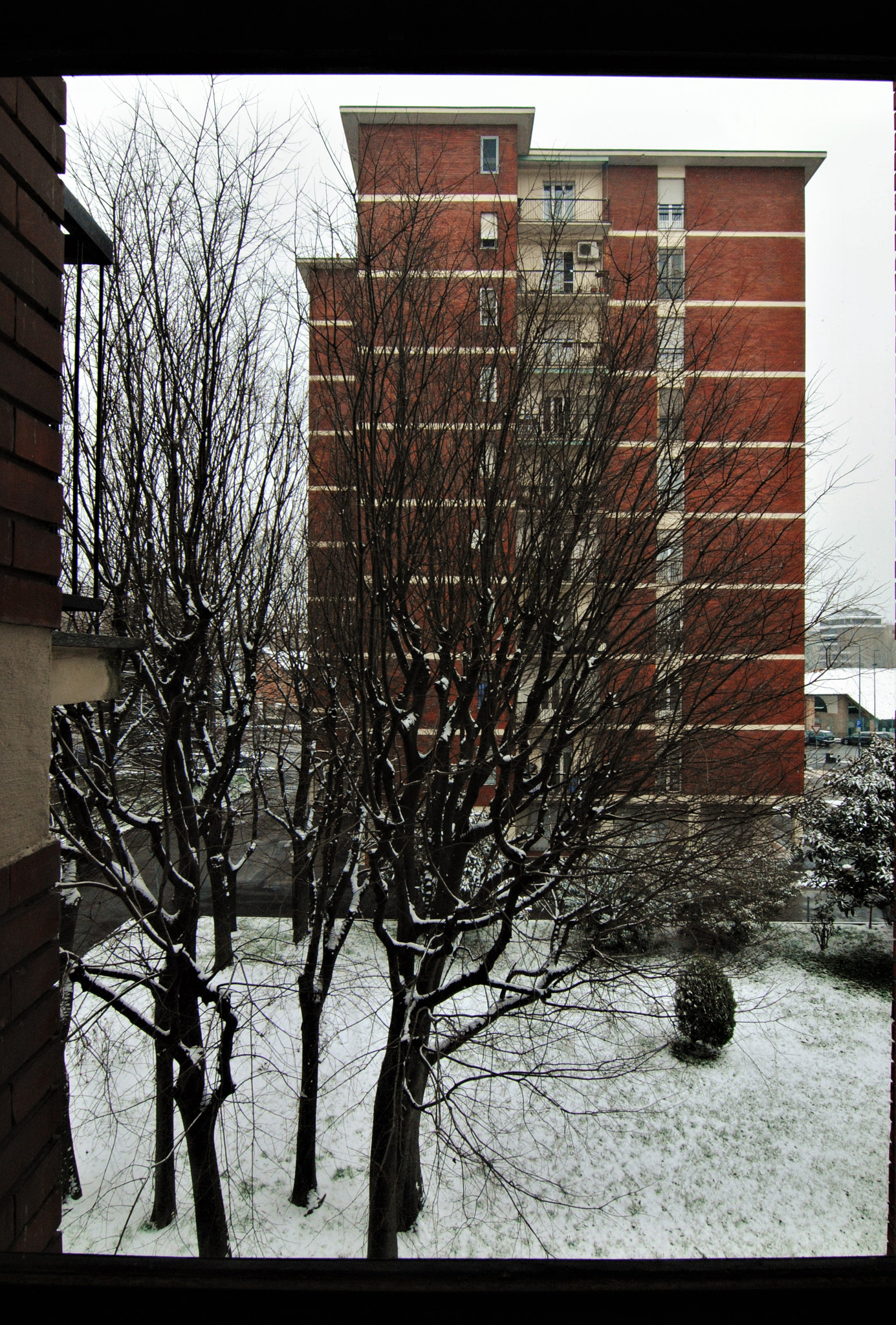 Nikon D3000 sample photo. Snowing photography