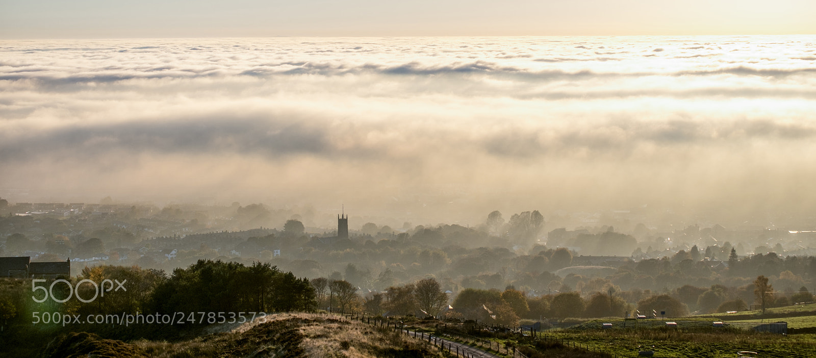 Fujifilm X-Pro1 sample photo. Horwich from winter hill photography