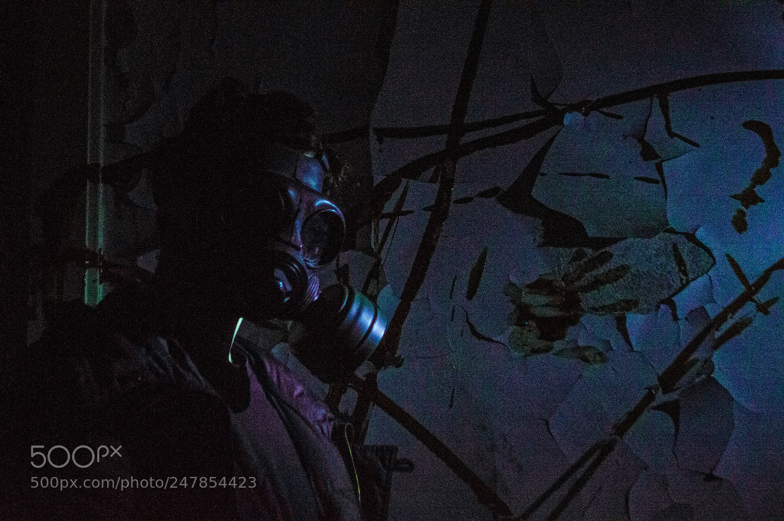 Nikon D3200 sample photo. Gas mask terror photography