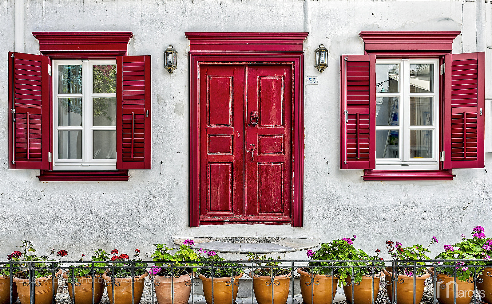 Nikon D810 sample photo. Red doors photography
