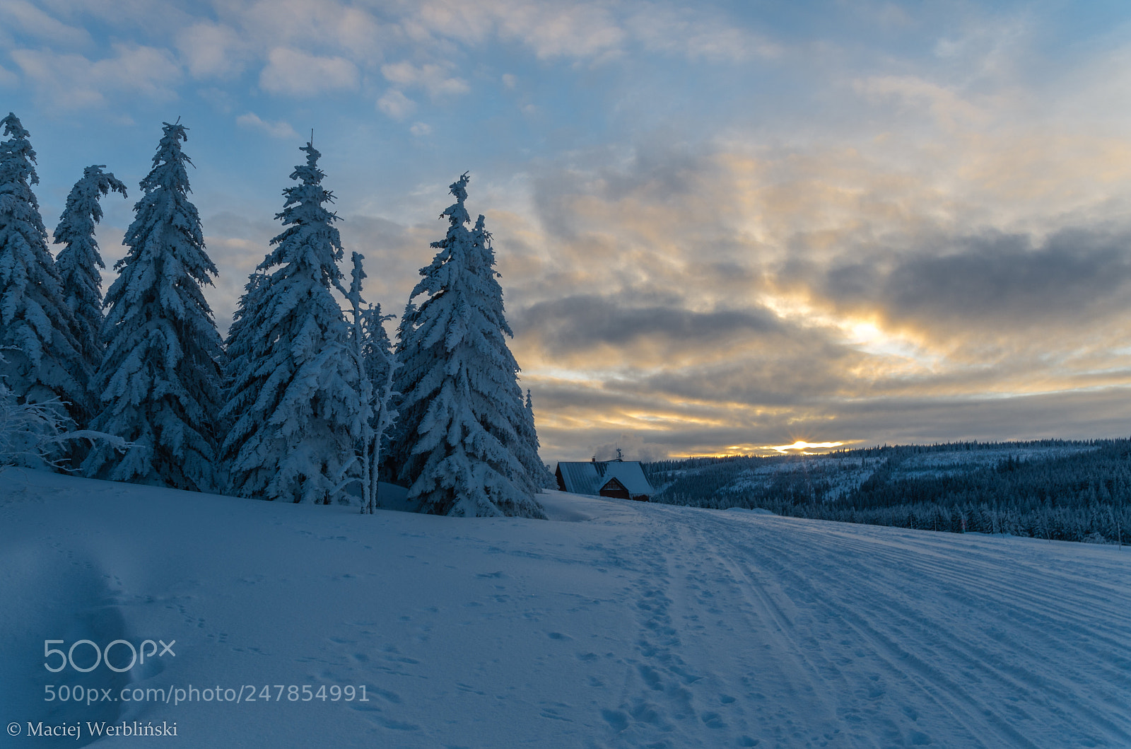 Pentax K-50 sample photo. Winter sunrise photography