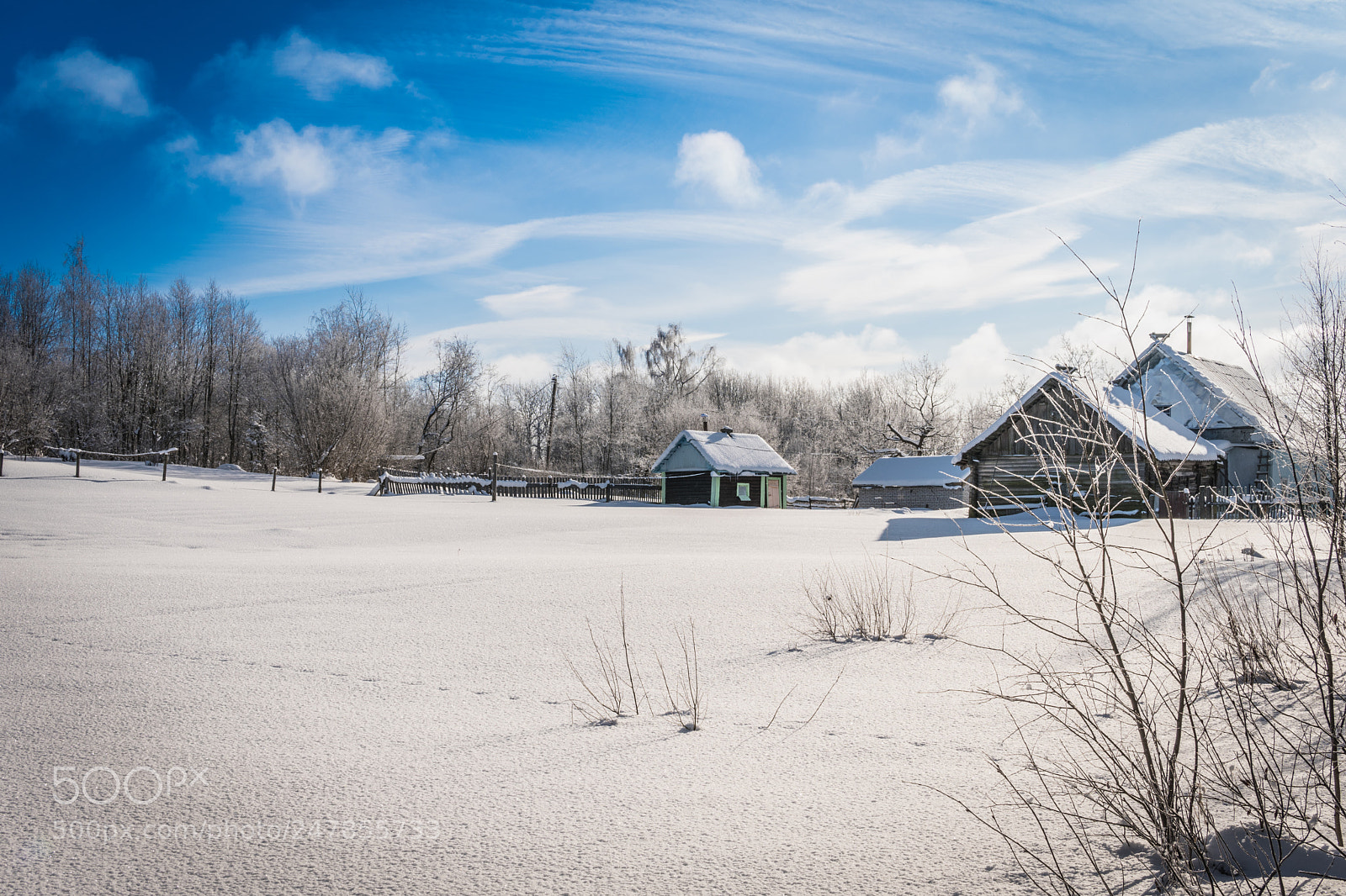 Sony a6500 sample photo. Winter snow field with photography