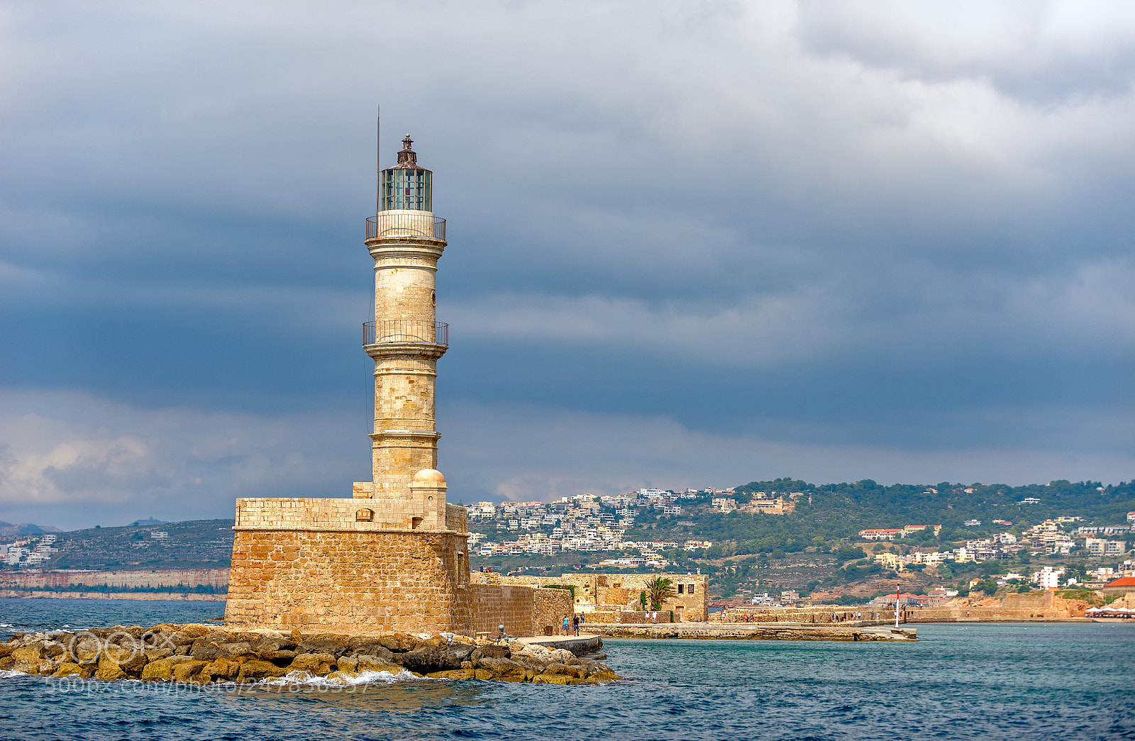 Nikon D700 sample photo. Old lighthouse in port photography