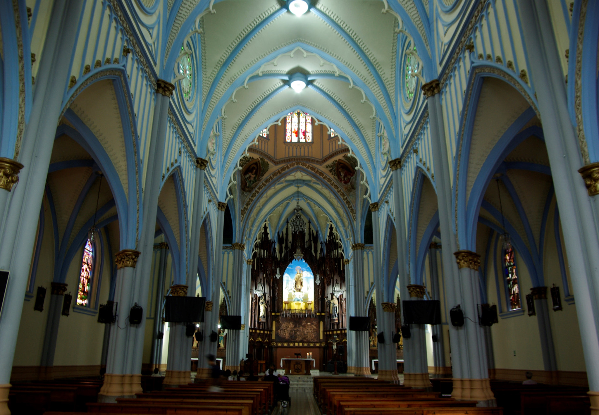 Pentax K10D sample photo. Church photography