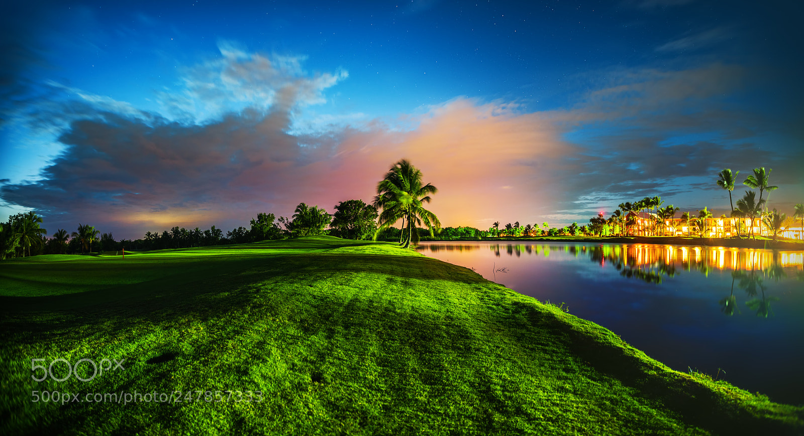 Sony a7R II sample photo. Tropical golf course at photography