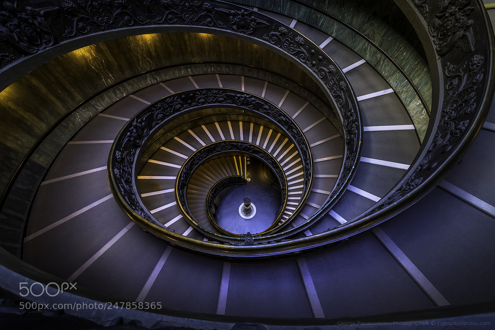 Nikon D850 sample photo. The vatican spiral staircase photography