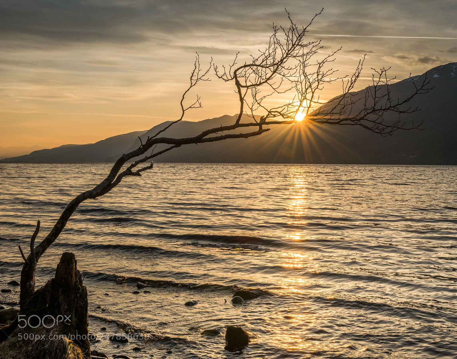 Nikon D850 sample photo. Sunset at loch ness photography