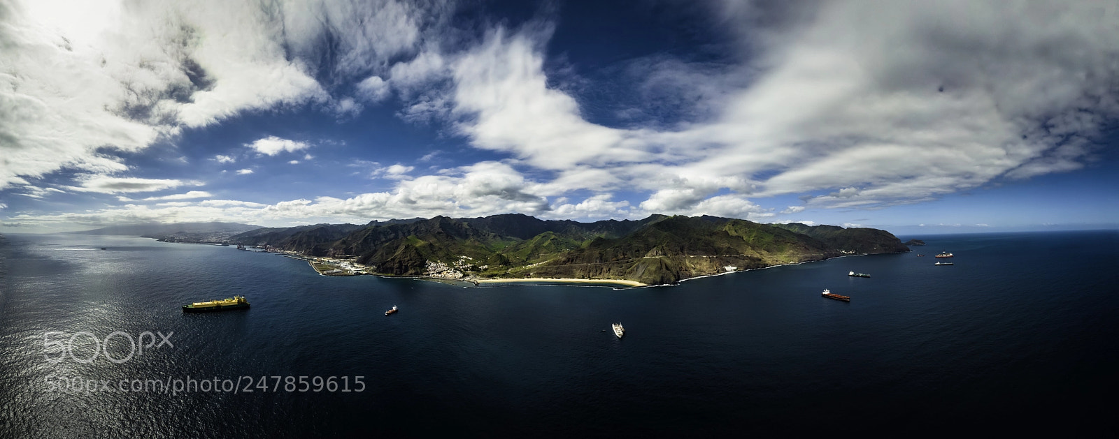 DJI FC220 sample photo. Teneriffa goldstrand photography
