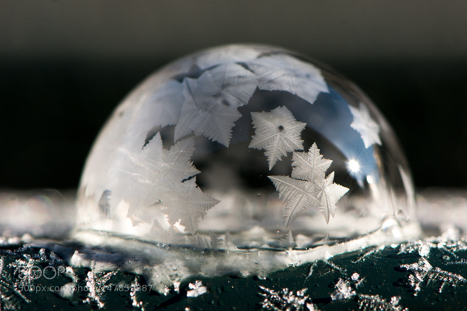 Nikon D7100 sample photo. Ice bubble photography