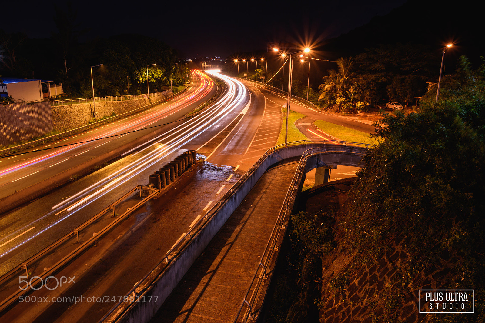 Nikon D5500 sample photo. Light trail photography