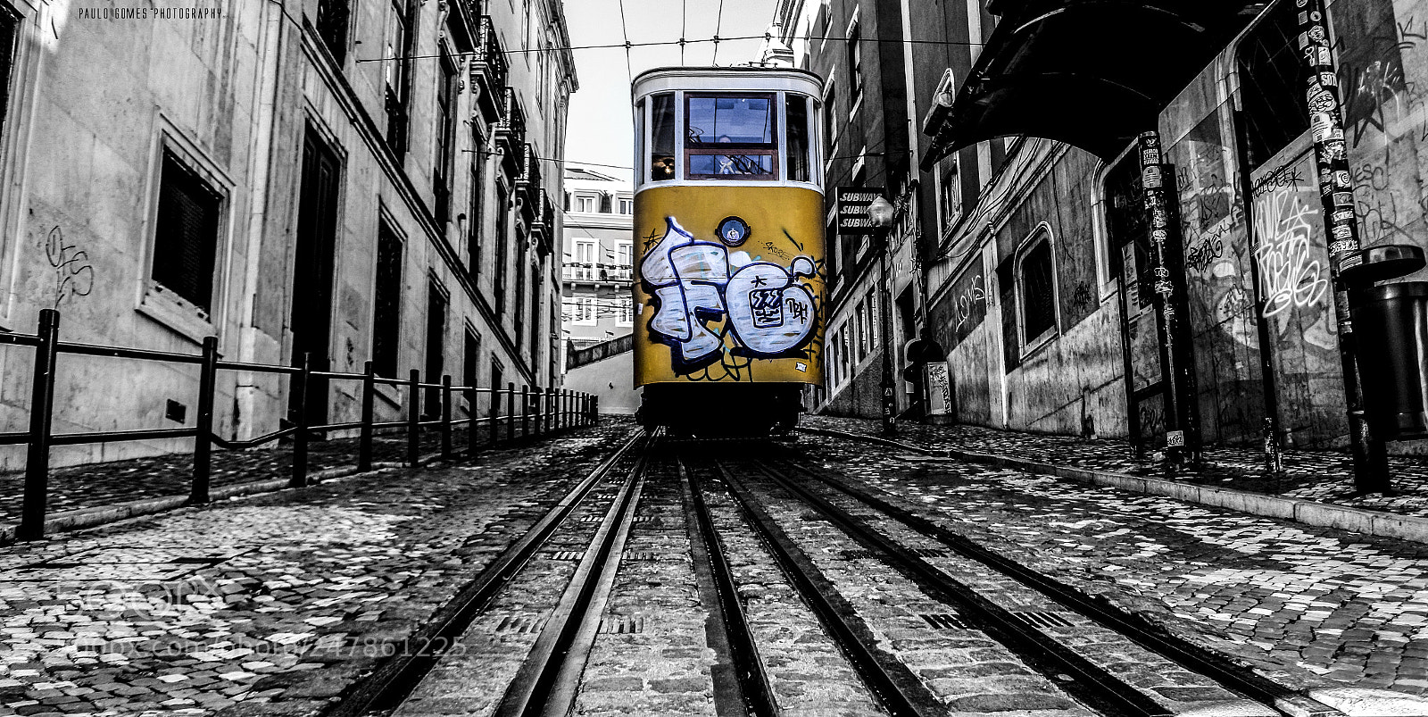 Nikon 1 J5 sample photo. Linhas do electrico tram photography