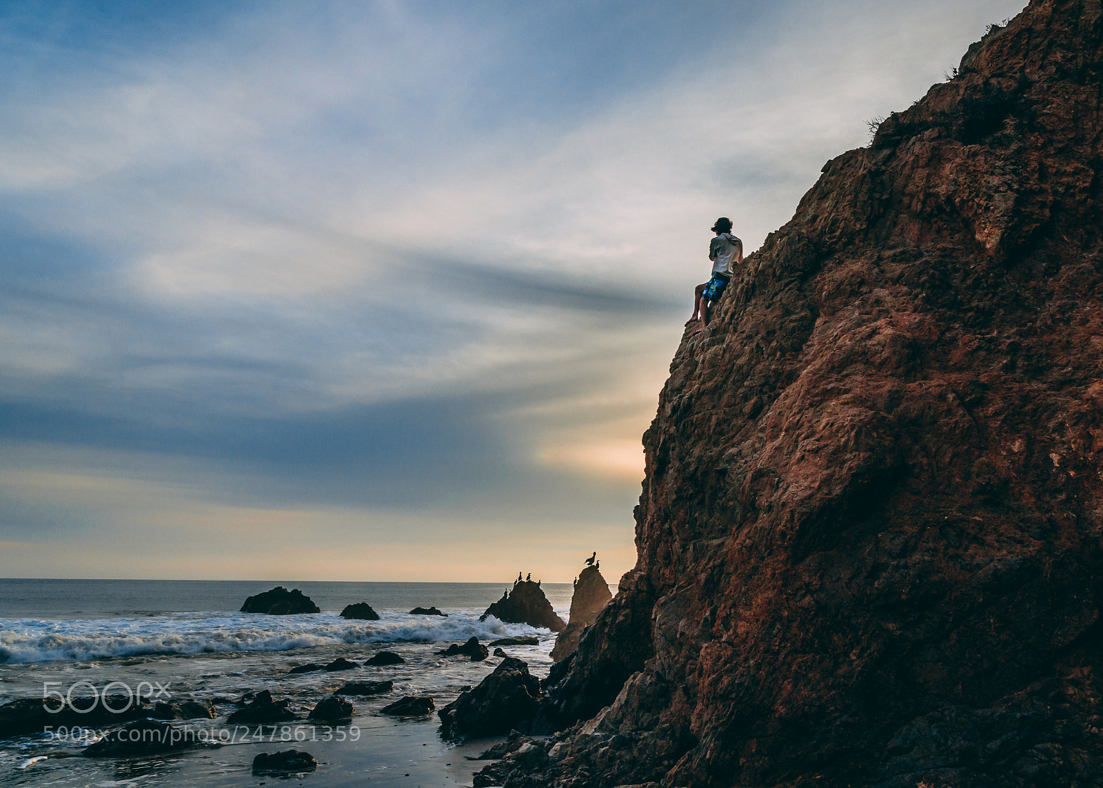 Canon EOS 80D sample photo. Rocky malibu sunset photography