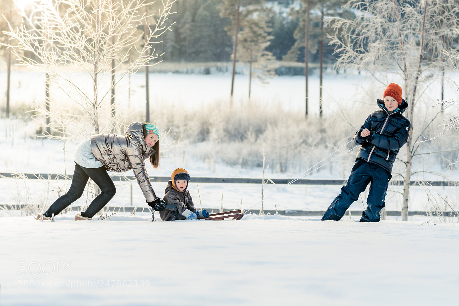 Sony a7R II sample photo. Family christmas card photography