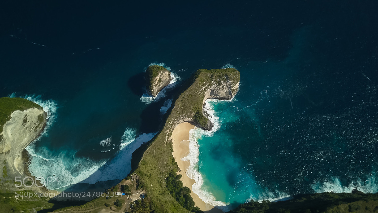 DJI FC220 sample photo. Kelingking beach photography