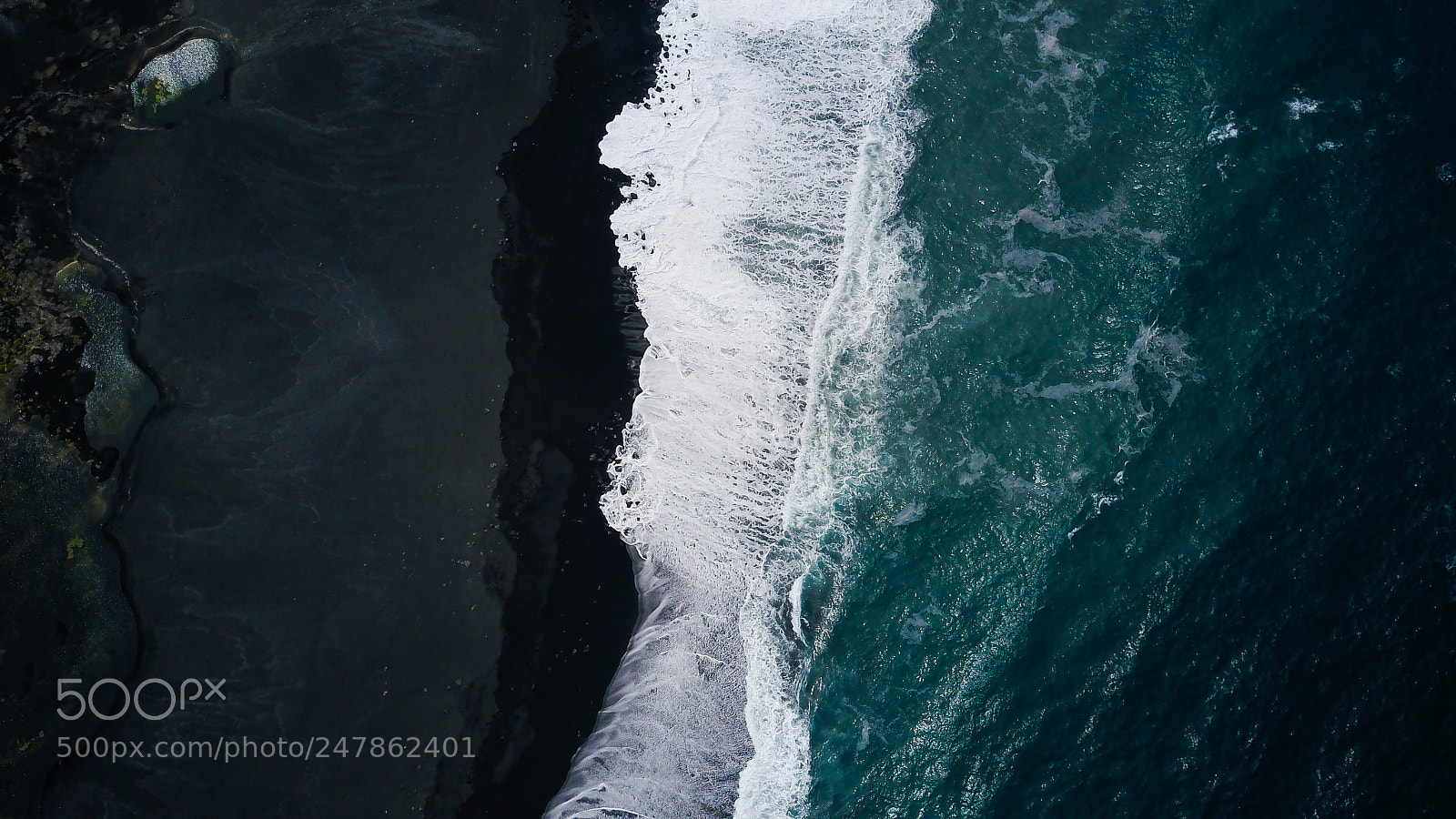 DJI FC220 sample photo. Black sand photography
