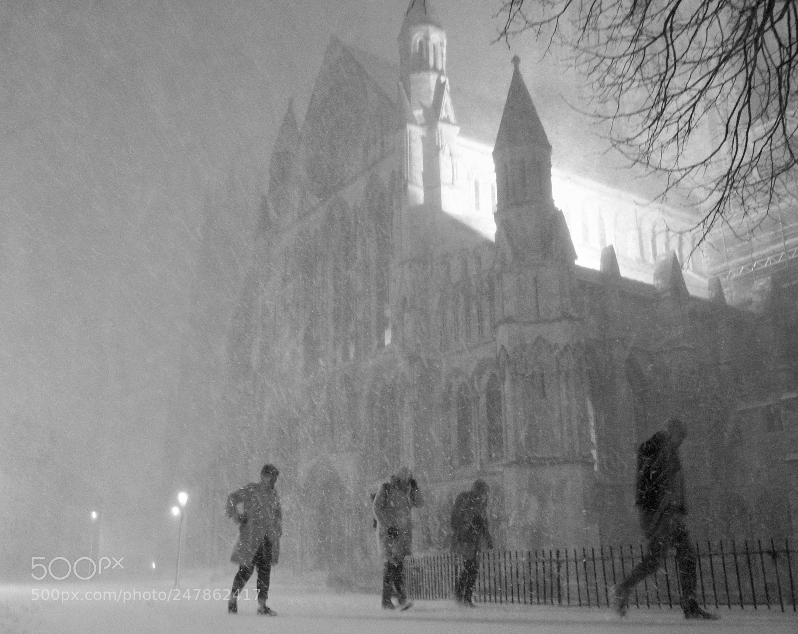Panasonic Lumix DMC-G7 sample photo. Walking through a snowstorm photography