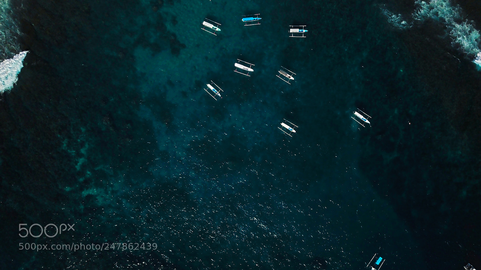 DJI FC220 sample photo. Boats from above photography