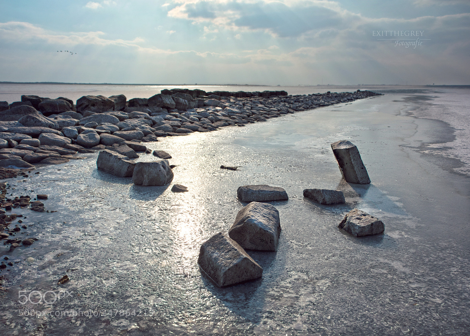 Canon EOS 80D sample photo. Rocks on ice photography