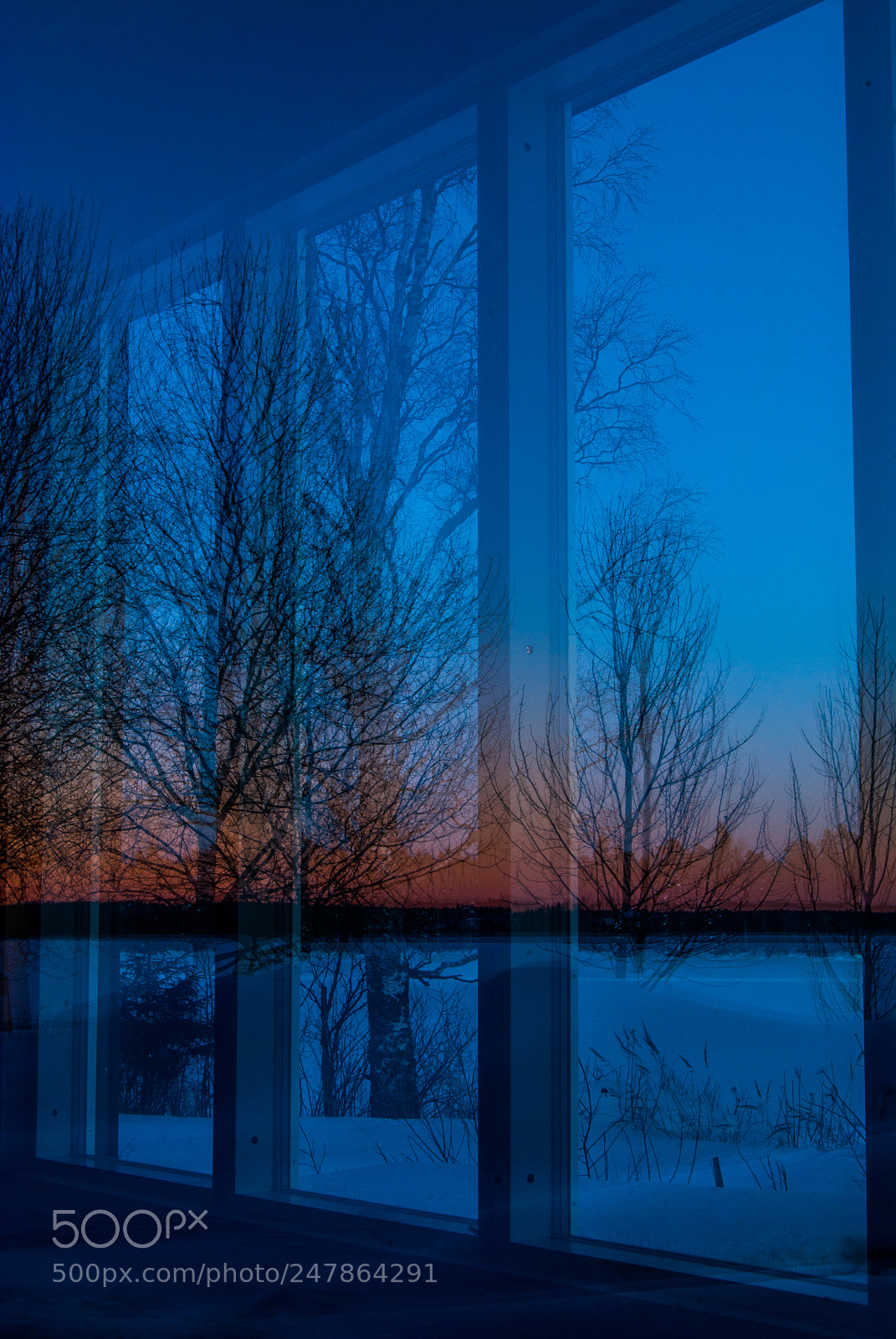 Nikon D3000 sample photo. Sunset reflection photography