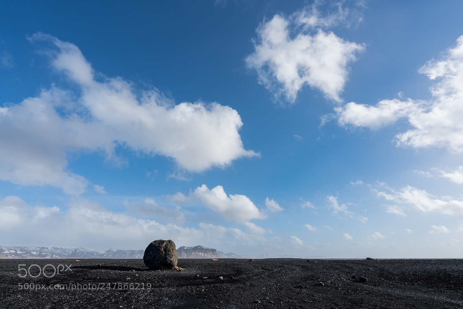 Sony a7R II sample photo. Solheimasandur stone photography