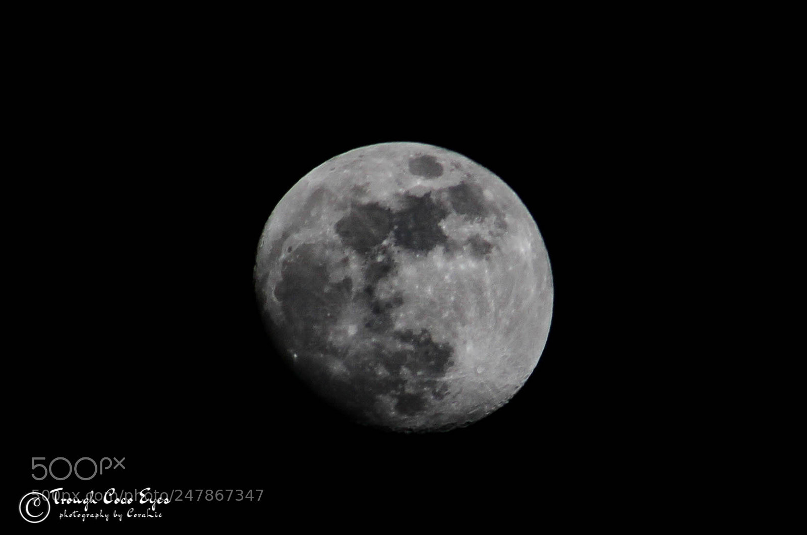 Canon EOS 100D (EOS Rebel SL1 / EOS Kiss X7) sample photo. Moon photography