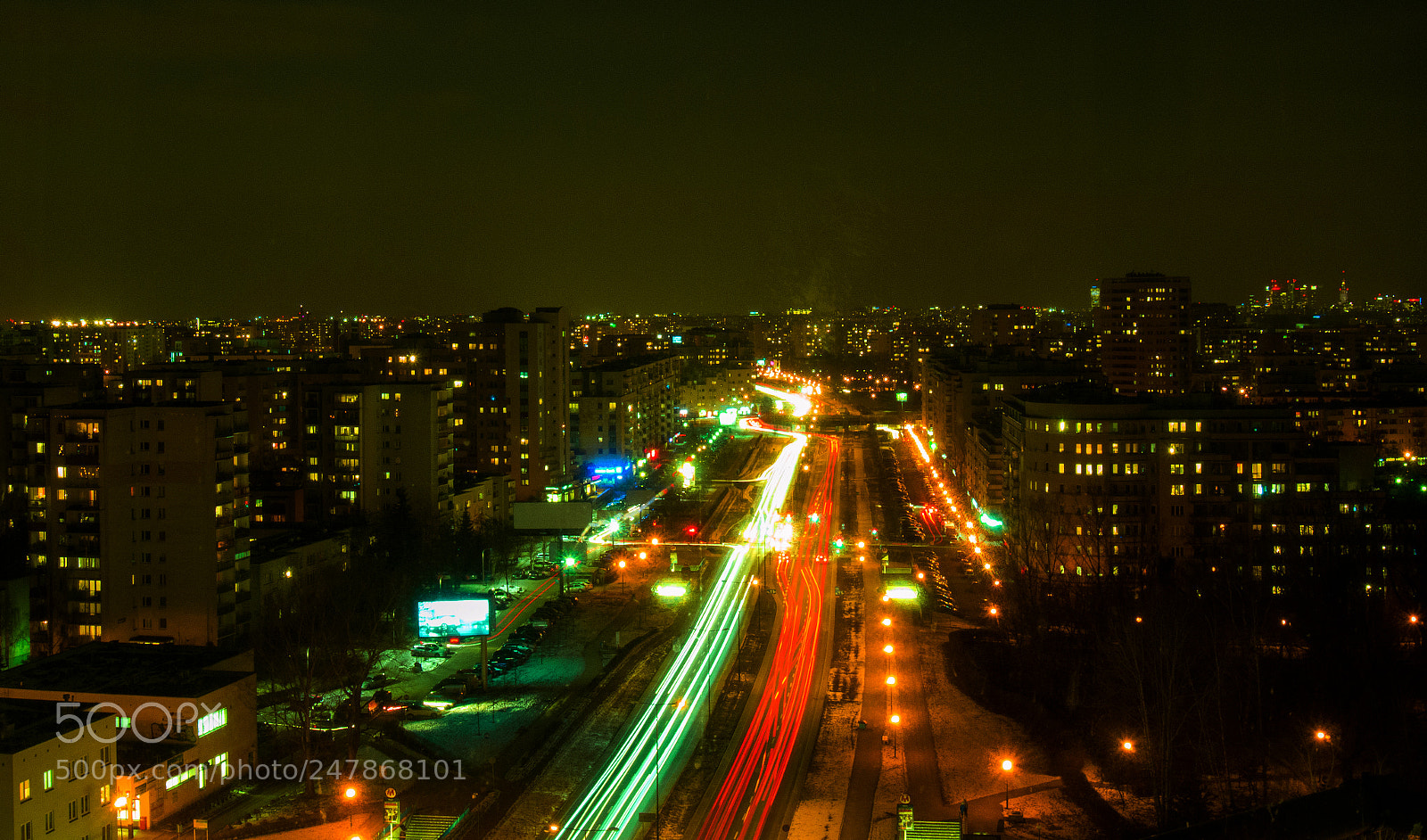 Nikon D3200 sample photo. City at night photography