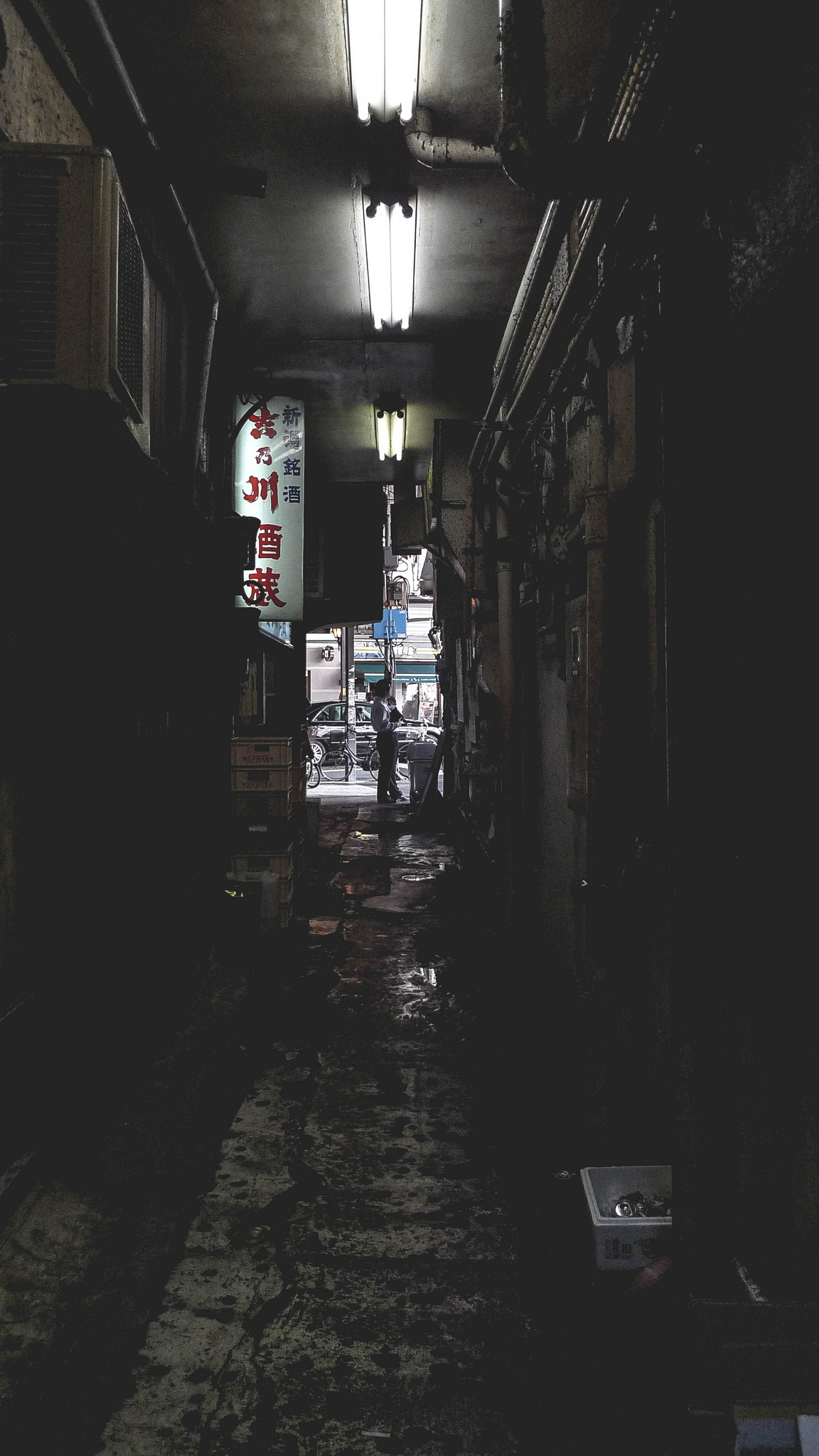Panasonic Lumix DMC-LX3 sample photo. Tokyo back alley photography