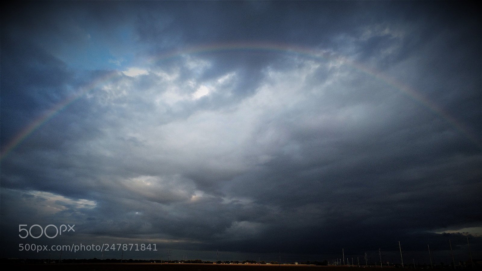 LG G5 sample photo. Dark rainbow photography