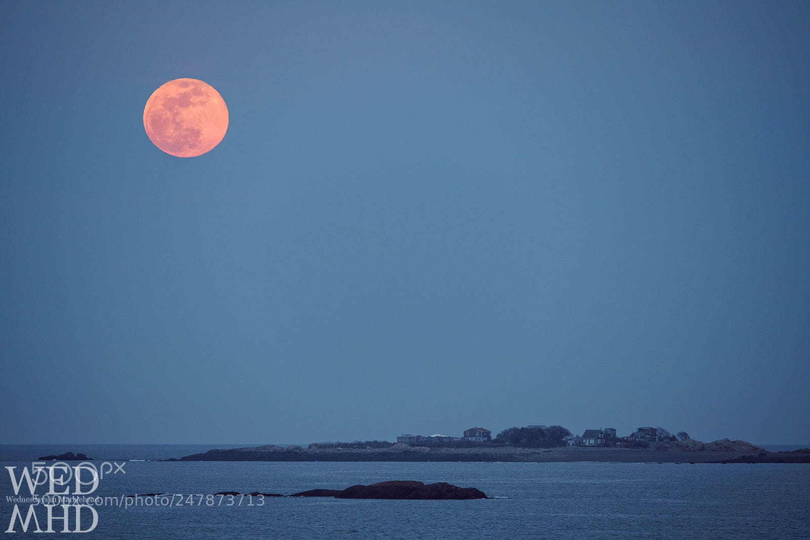 Sony a7R III sample photo. Full worm moon over photography