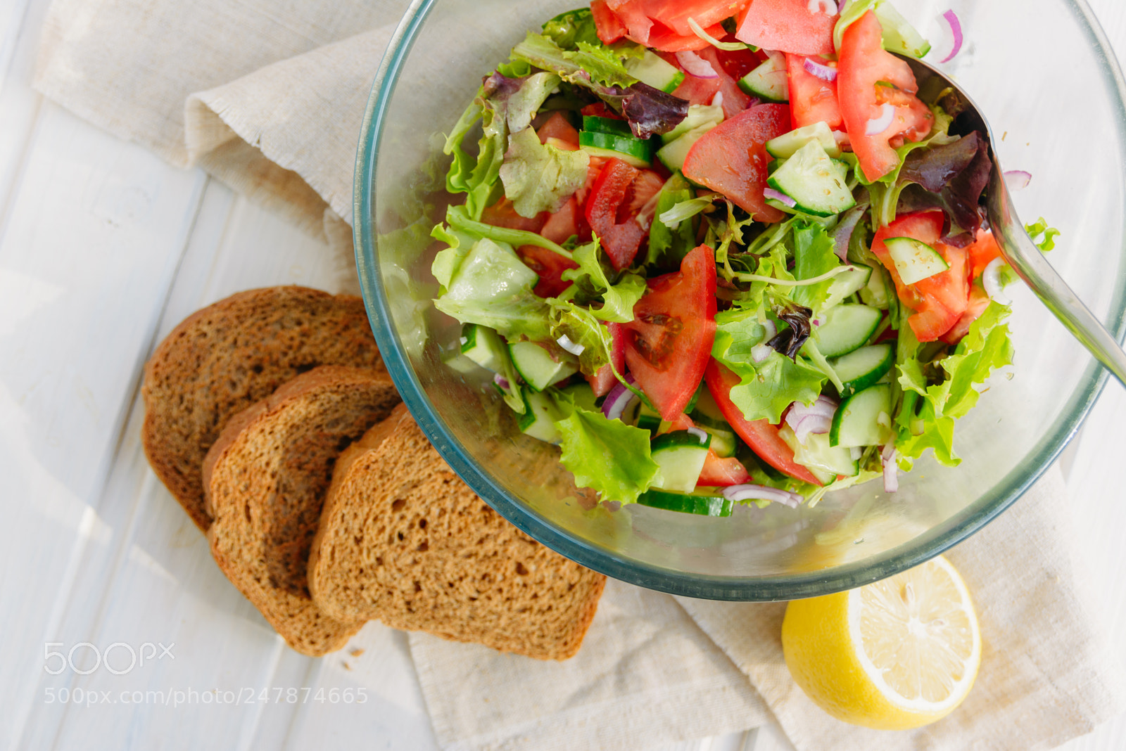 Nikon D600 sample photo. Salad on wooden background photography