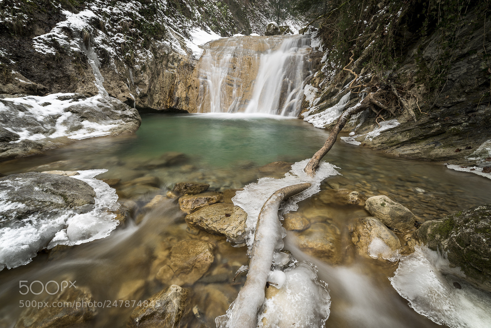 Nikon D810 sample photo. Cascade cuivrée photography