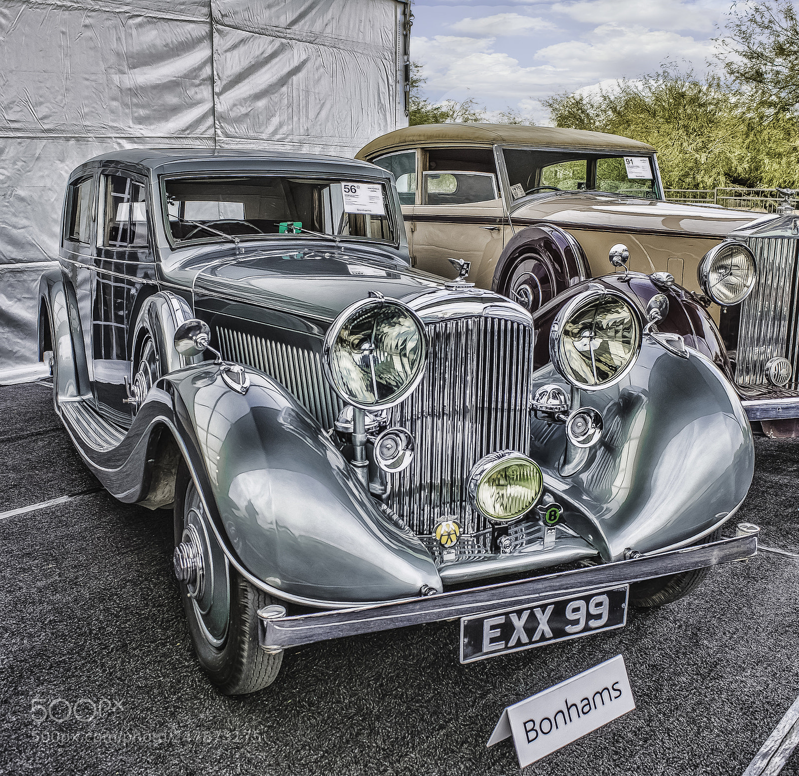 Nikon D800 sample photo. Silver bentley photography