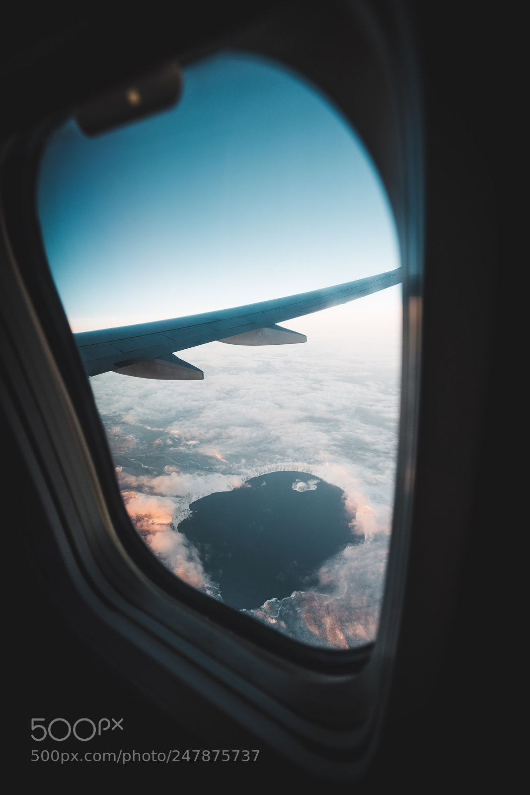 Sony a7R III sample photo. Crater lake from above photography