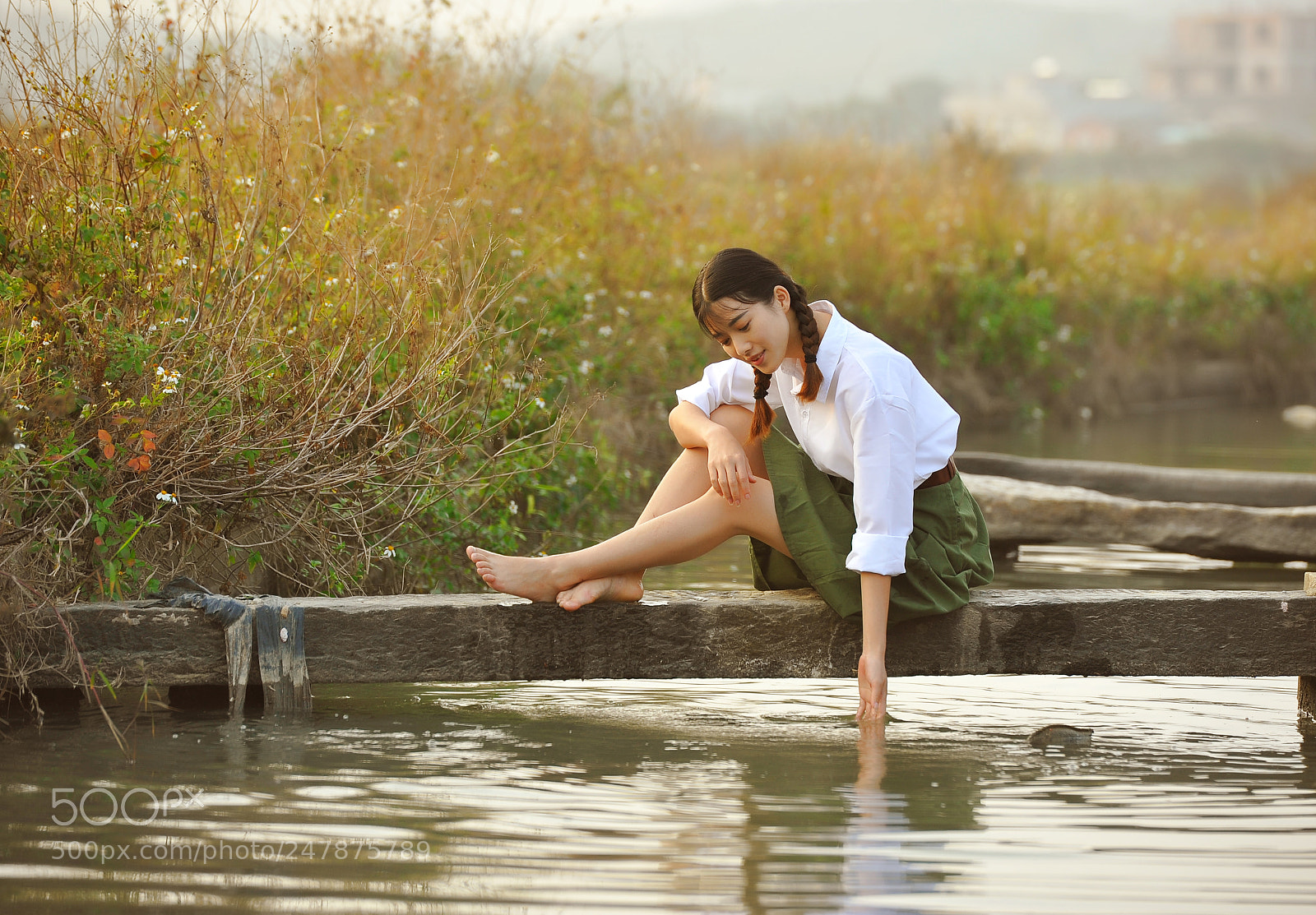 Nikon D700 sample photo. 摸鱼 photography