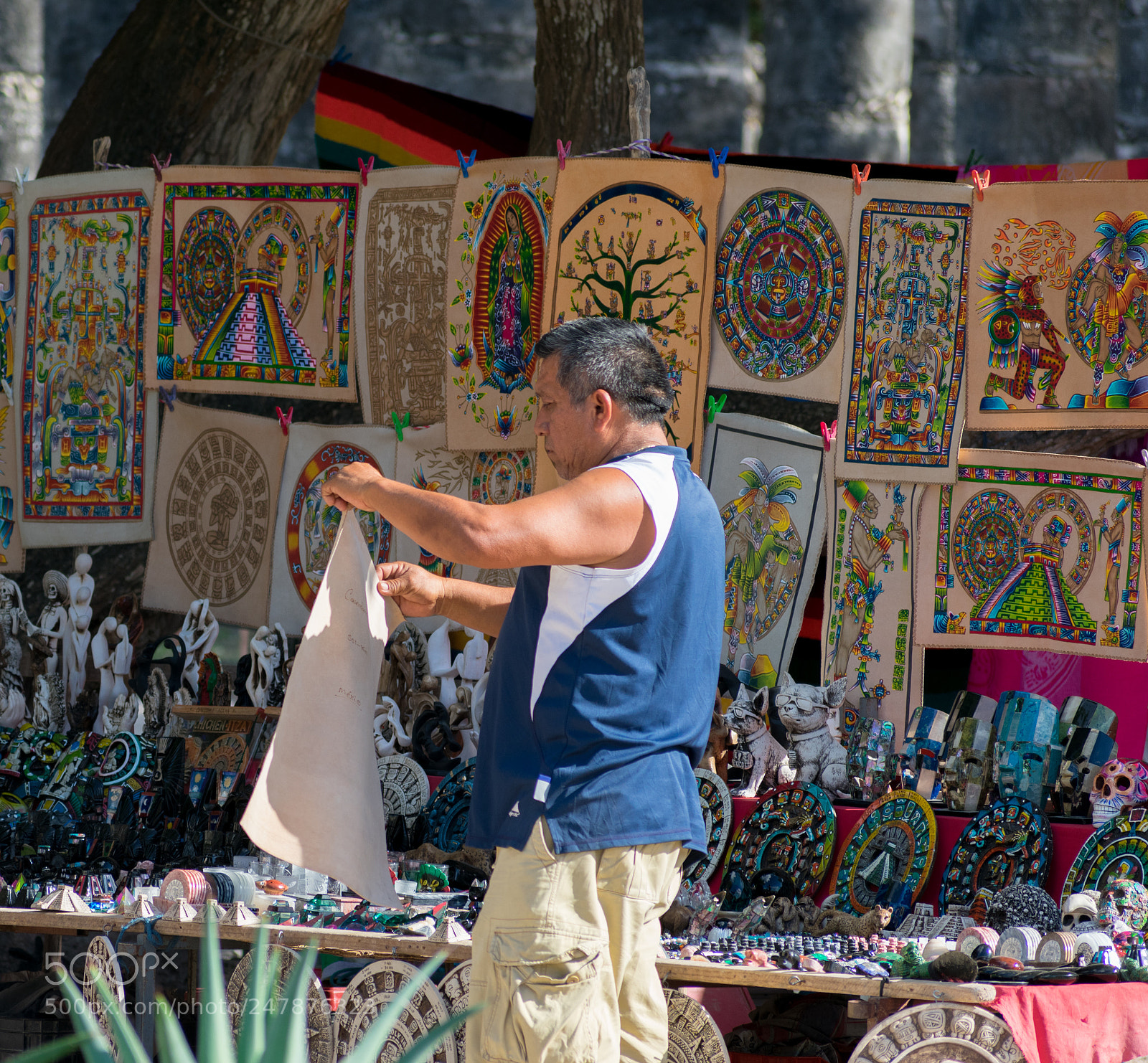 Nikon D3400 sample photo. Chichen itza artisans 2 photography