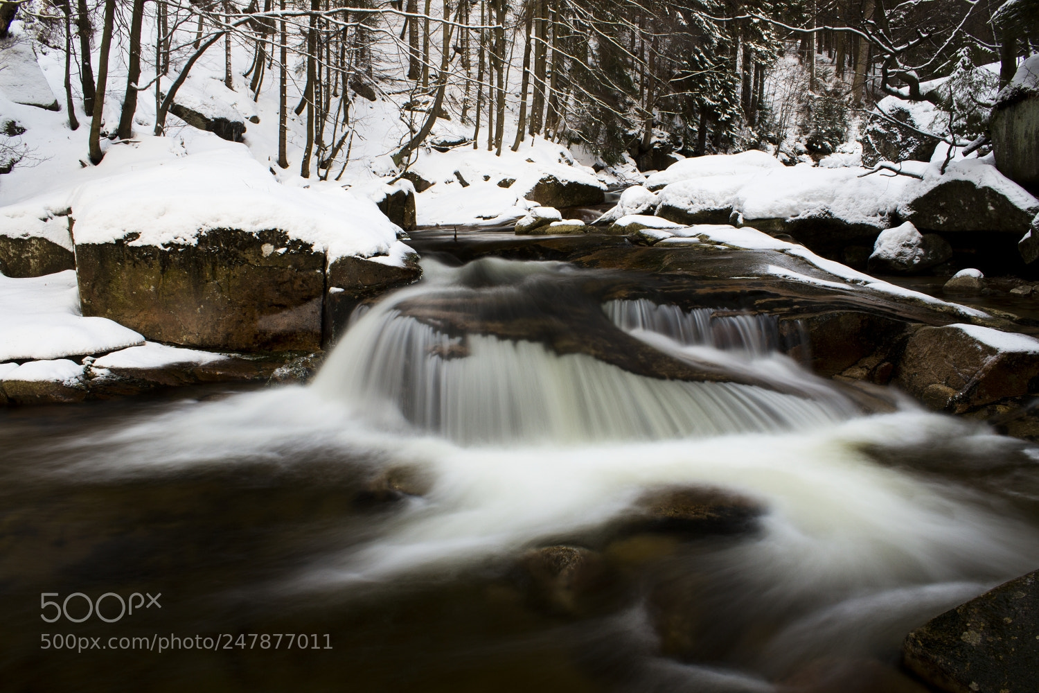 Canon EOS 600D (Rebel EOS T3i / EOS Kiss X5) sample photo. Winter cascades photography