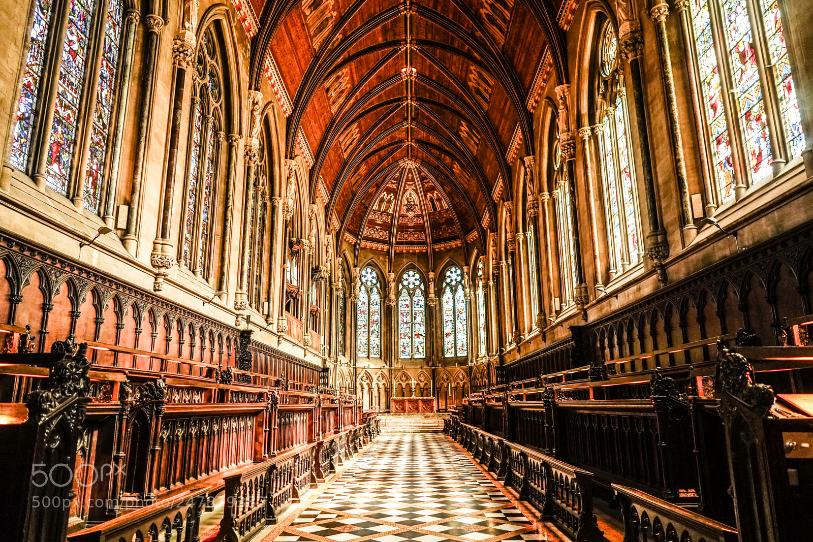 Sony a7 sample photo. St john's college chapel photography