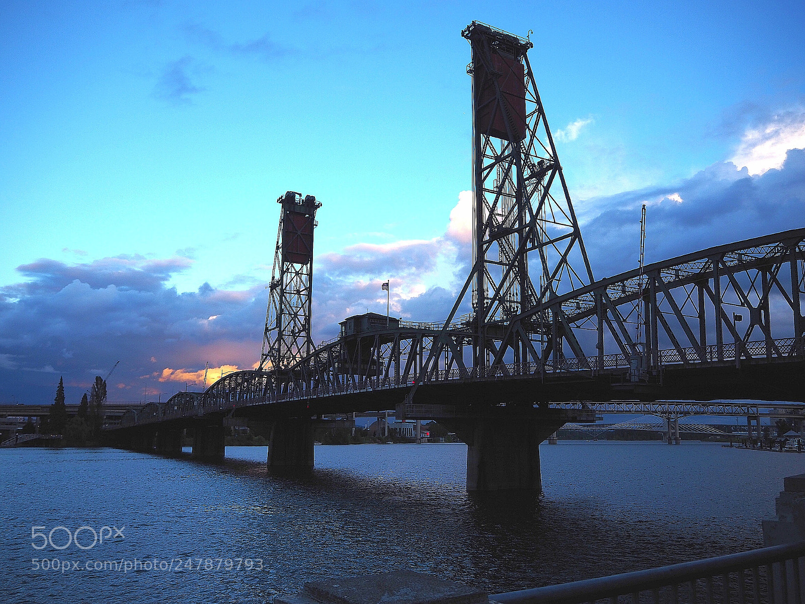 Olympus OM-D E-M10 II sample photo. Bridge at portland waterfront photography