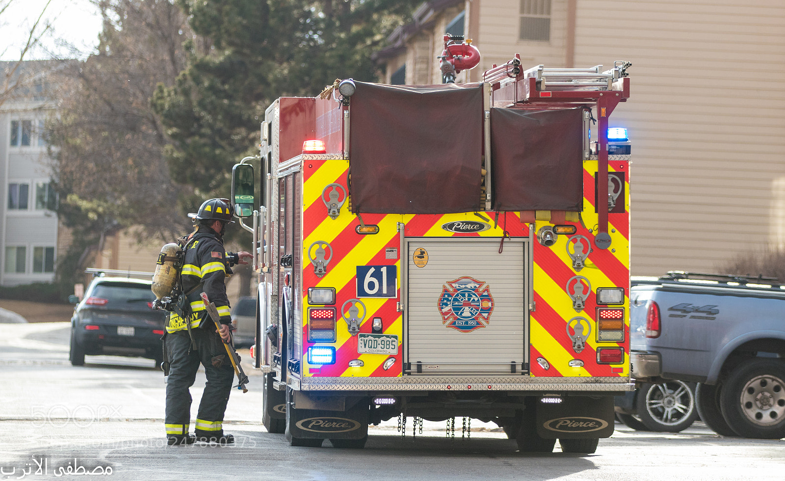 Canon EOS 80D sample photo. سيارة المطافي firefighter truck photography