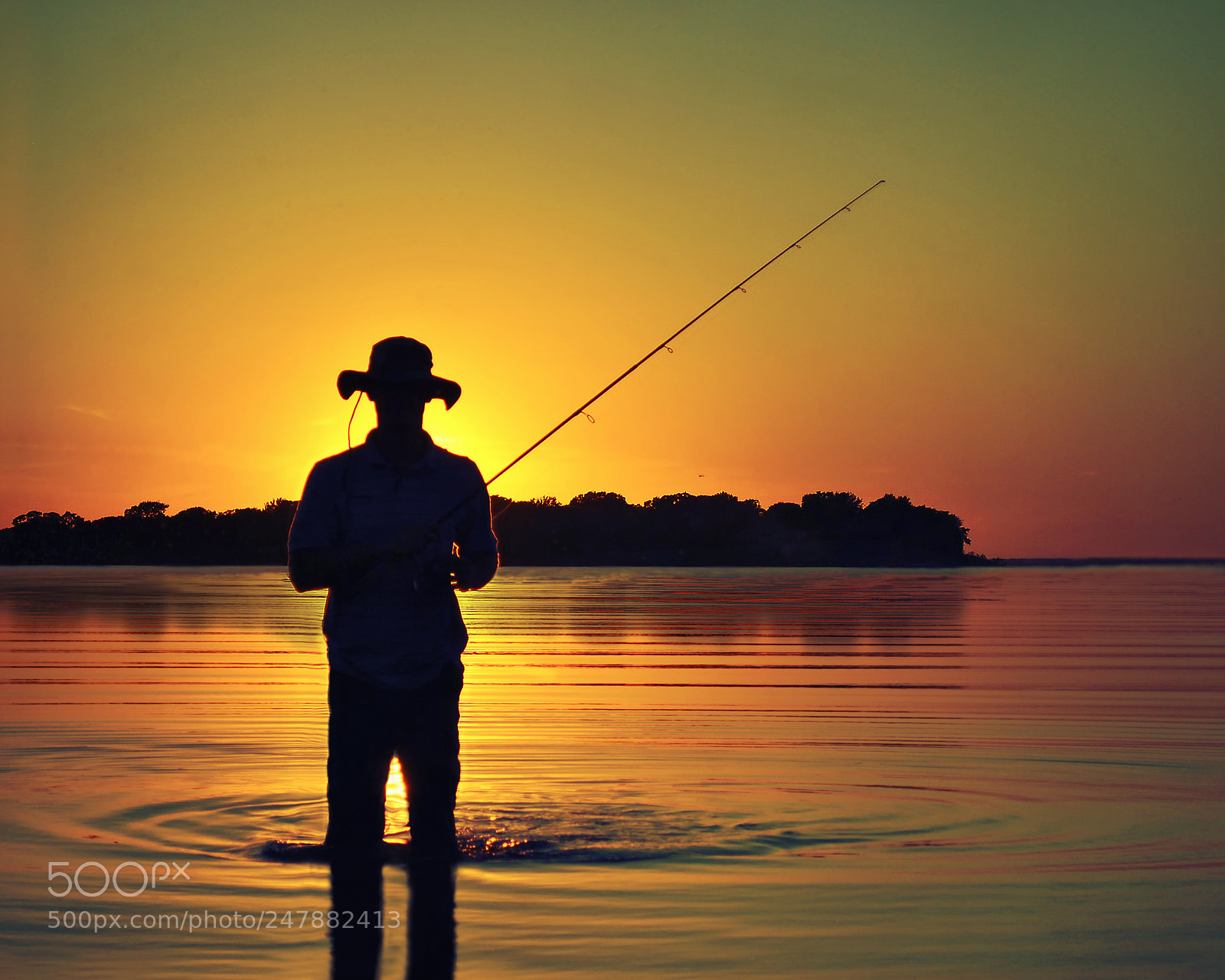 Nikon D3000 sample photo. Fisherman photography
