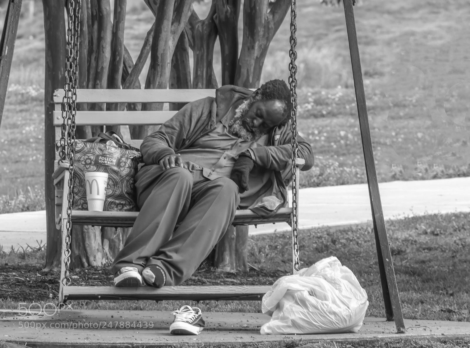 Nikon D3200 sample photo. Man at the park photography
