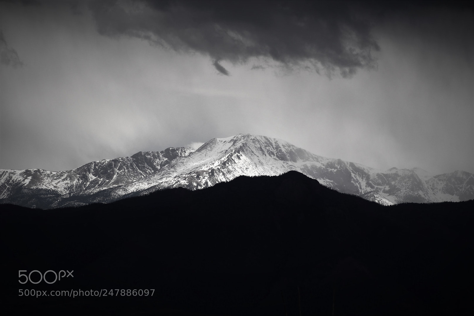 Canon EOS 100D (EOS Rebel SL1 / EOS Kiss X7) sample photo. Snowy pikes peak photography