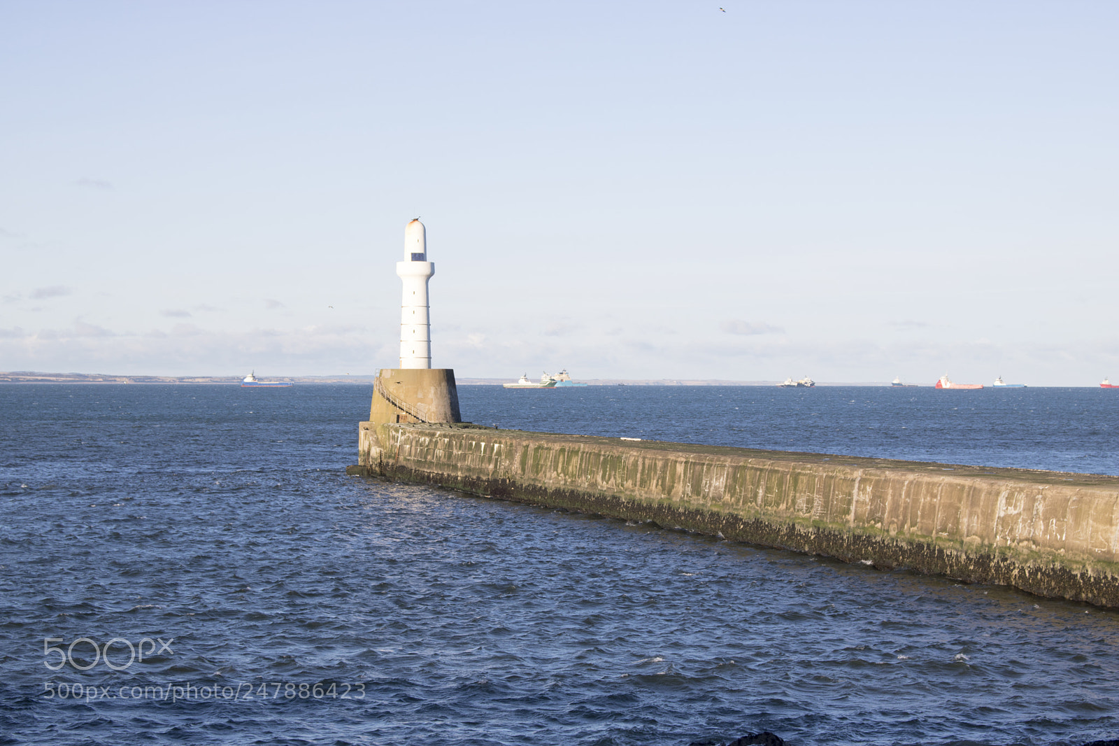 Canon EOS 750D (EOS Rebel T6i / EOS Kiss X8i) sample photo. Aberdeen lighthouse in front photography