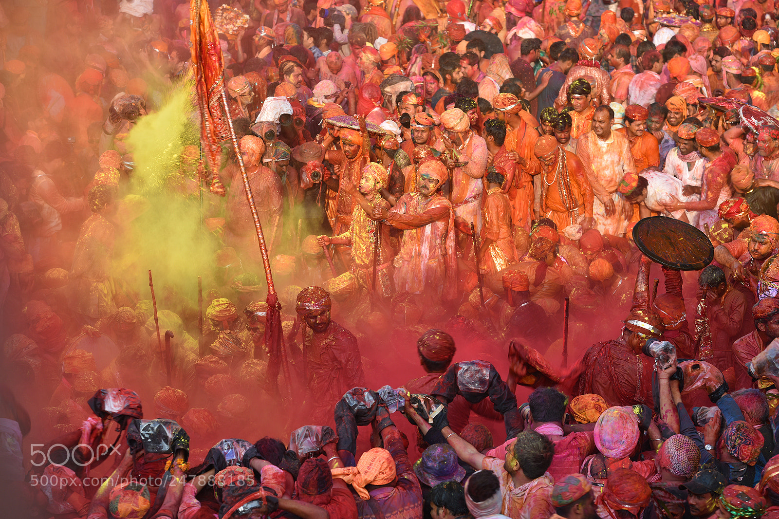 Nikon D810 sample photo. Holi festival photography