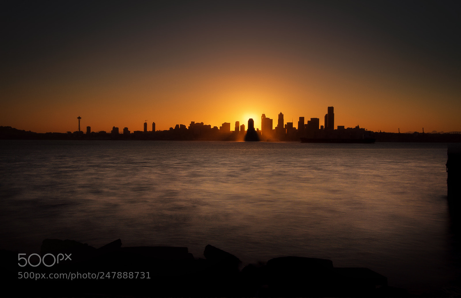 Canon EOS 7D sample photo. Seattle sunrise photography