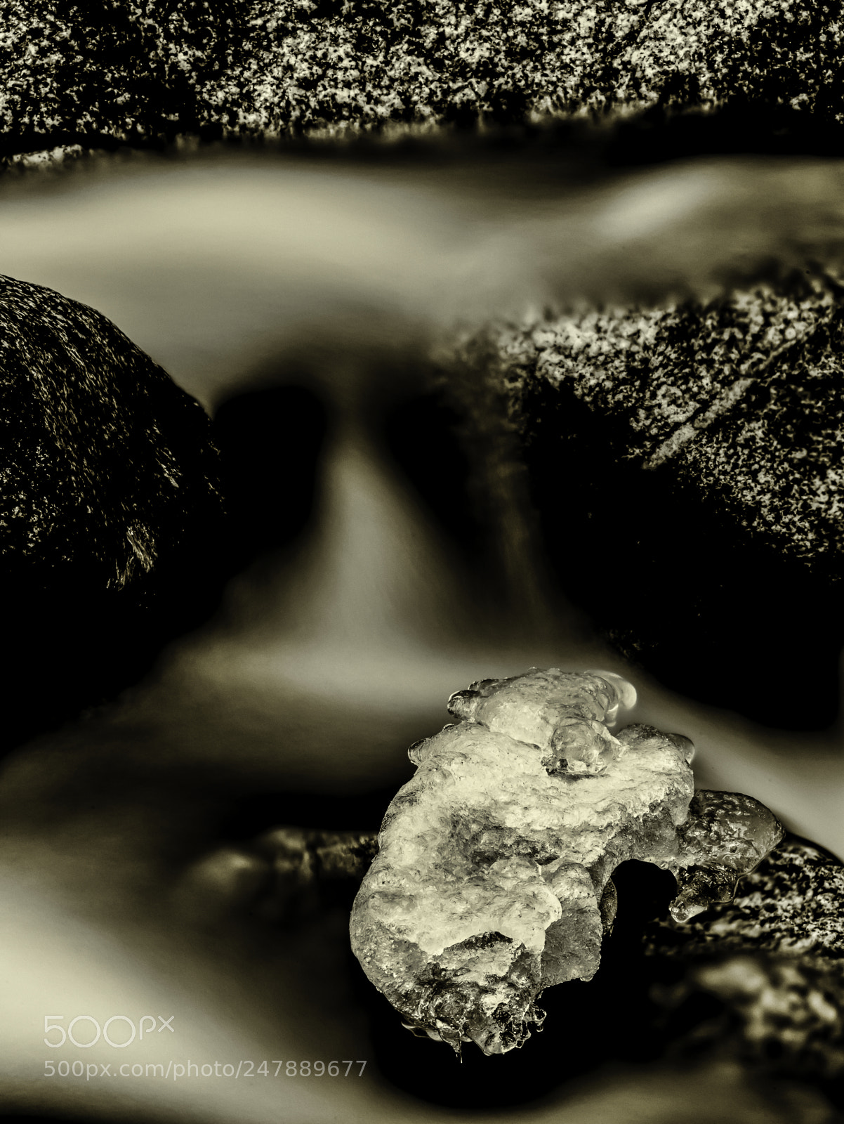 Nikon D810 sample photo. Yosemite creek ice photography