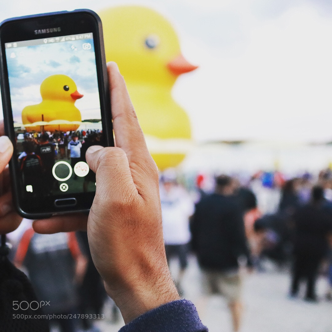 Canon EOS M5 sample photo. Giant duck photography