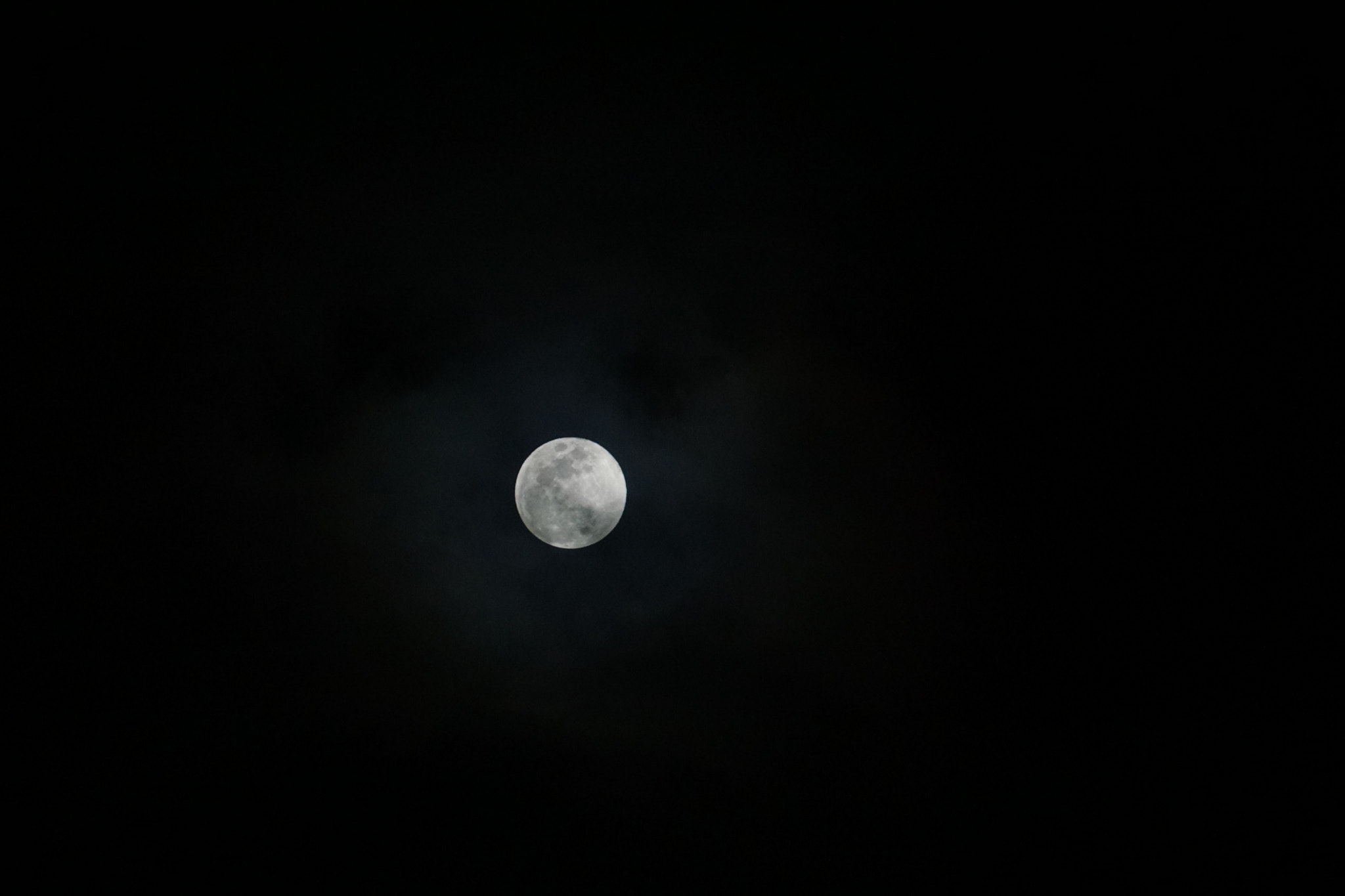 Sony a6000 sample photo. Full moon photography