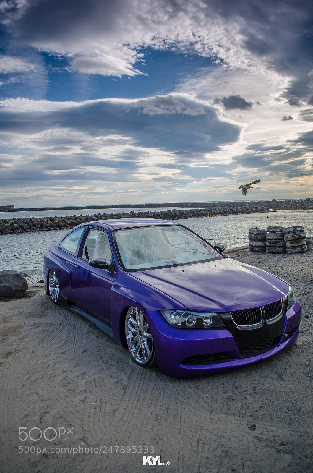 Nikon D5100 sample photo. The purple car photography
