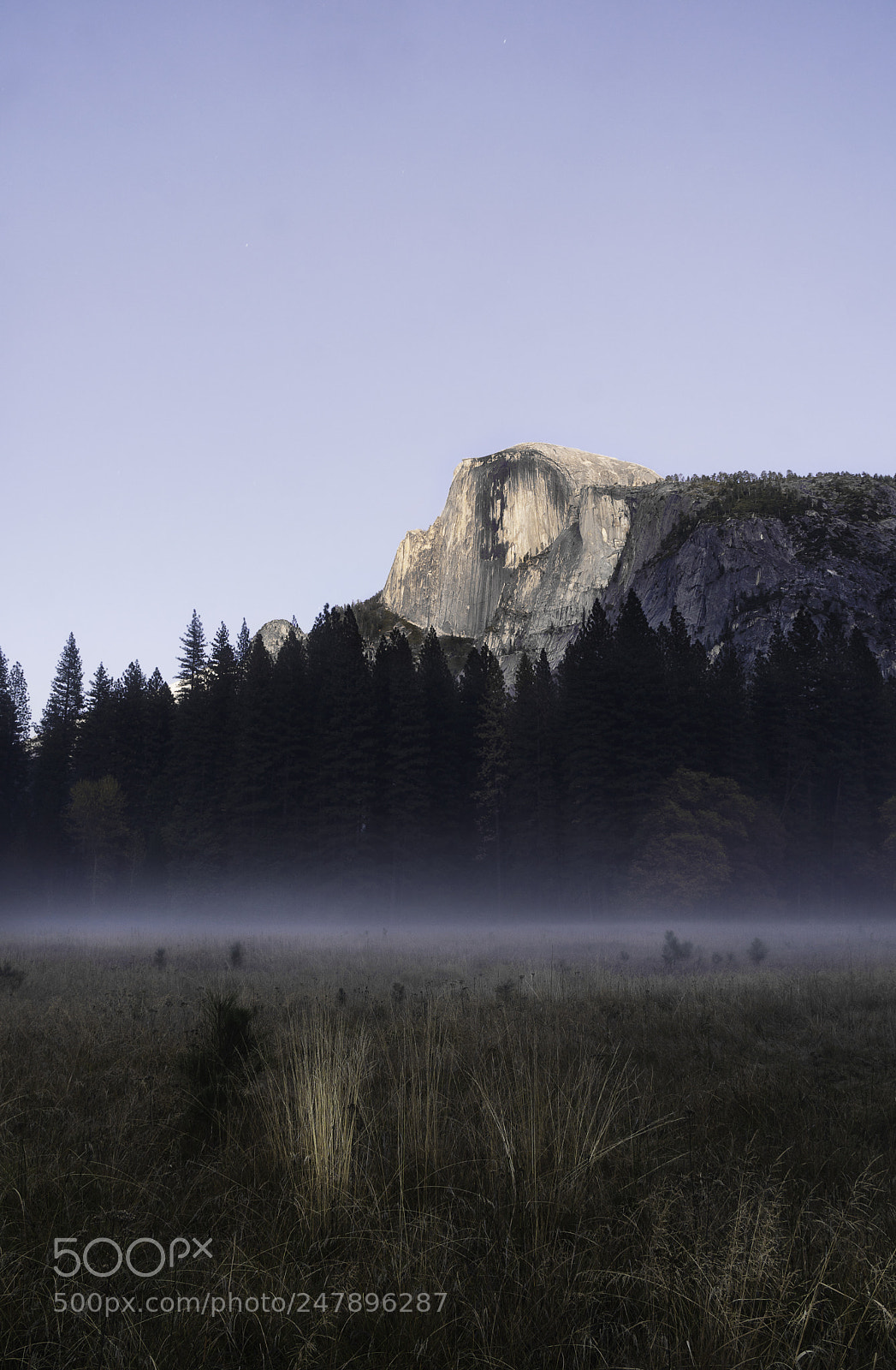 Sony a6300 sample photo. Half dome after dark photography
